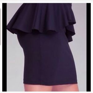 Black Bebe Plum Skirt